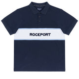Cobb Logo Panel Polo Shirt - Navy