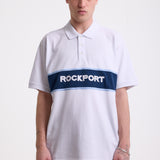 Cobb Logo Panel Polo Shirt - White