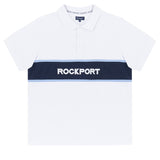 Cobb Logo Panel Polo Shirt - White