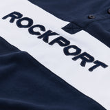 Hill Long Sleeve Panel Polo Shirt - Navy