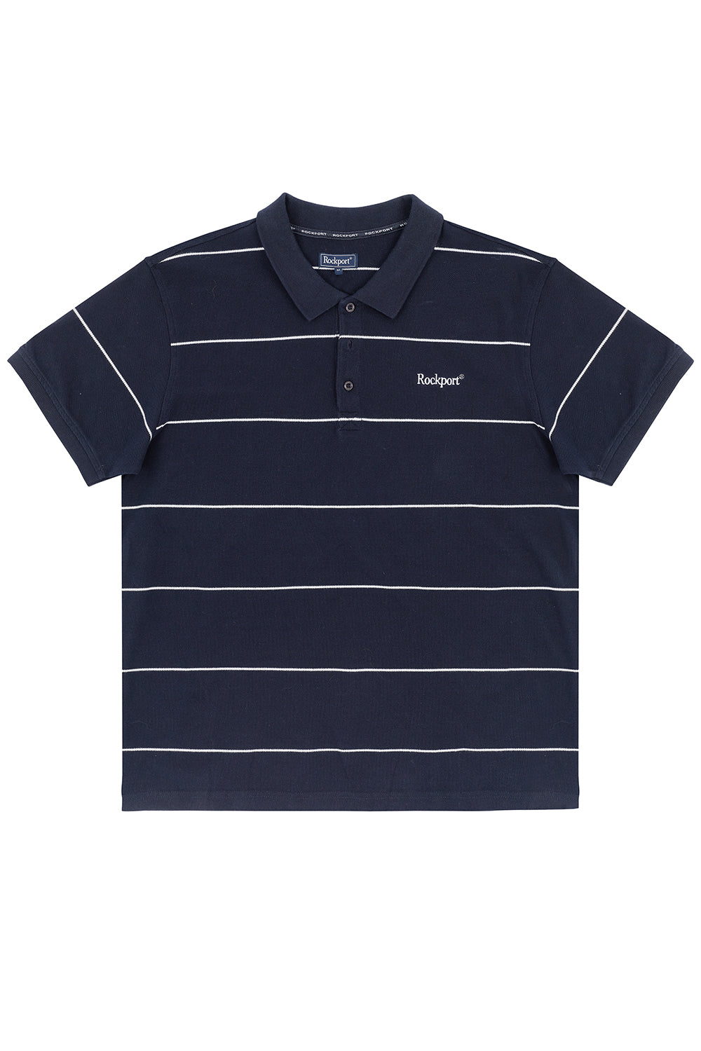 Katz Stripe Polo Shirt - Navy Stripe – Rockport UK